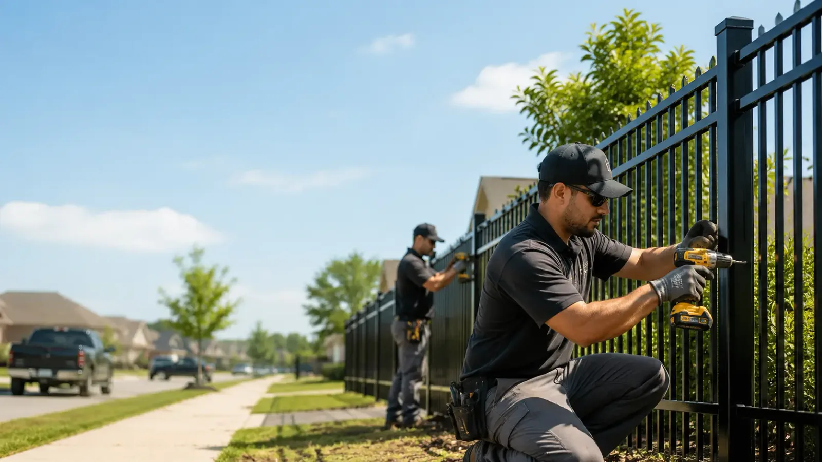 Metal Fence Installation in Sheridan, TX